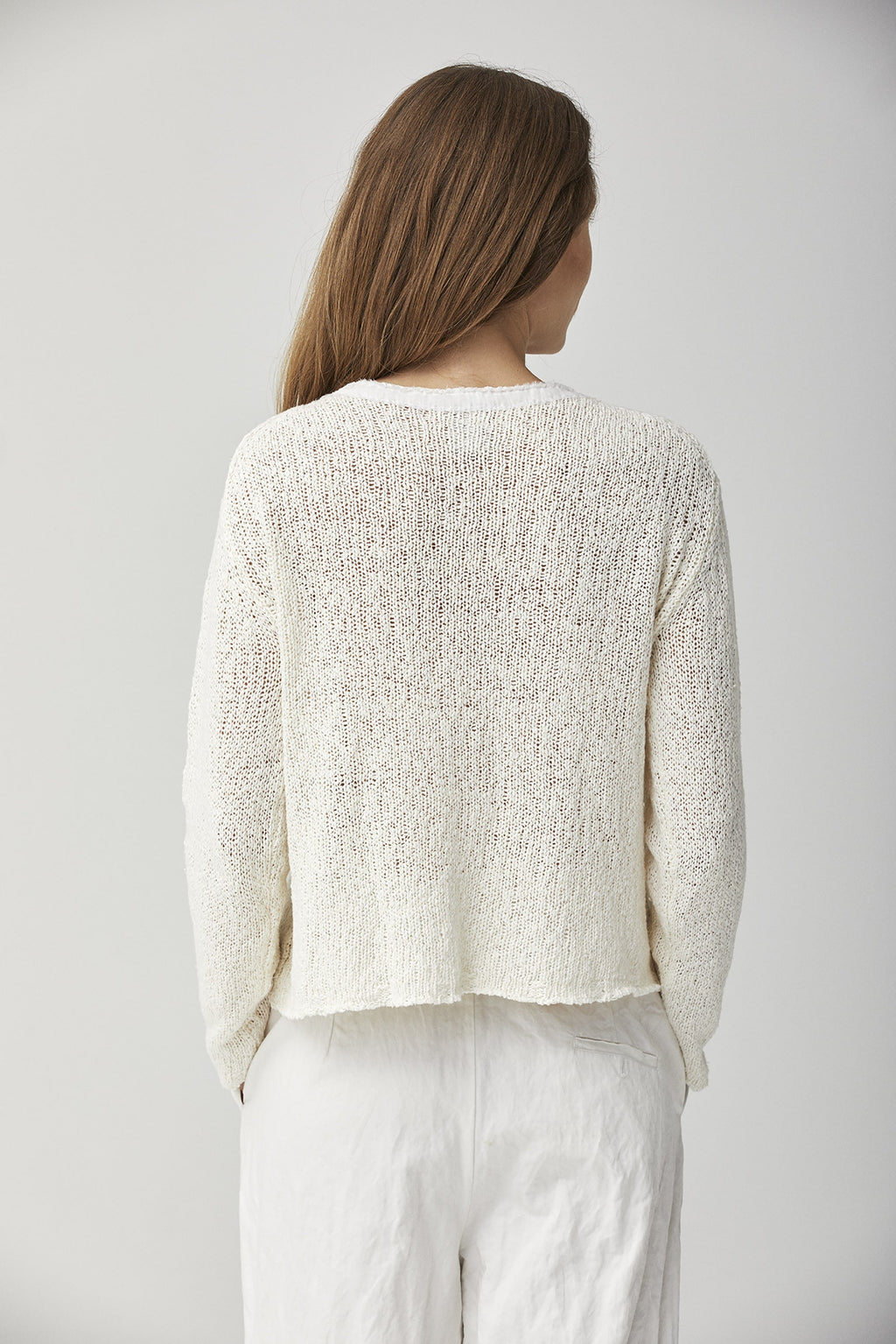 Cozy Creamy Cable Knit Long Sleeve Sweater