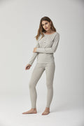 No Front Seam High-Waist Slimming 3/4 Pants