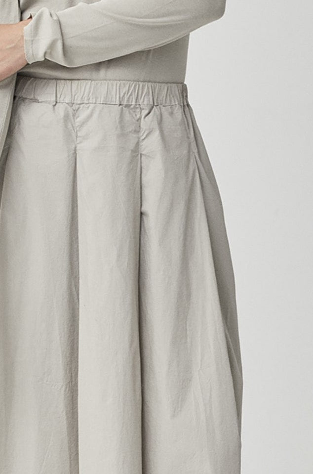 Simple Style Mid-Length Wide-Leg Skirt