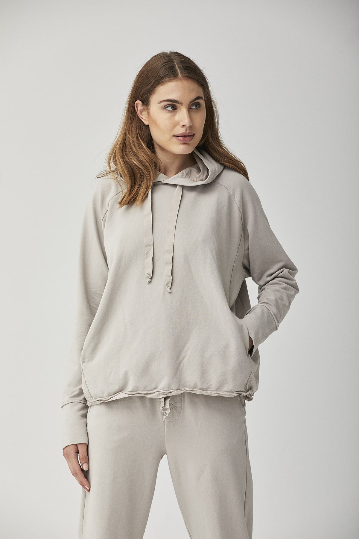Soft & Comfy Light Gray Drawstring Hoodie