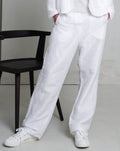 White Casual Wide - Leg Pants