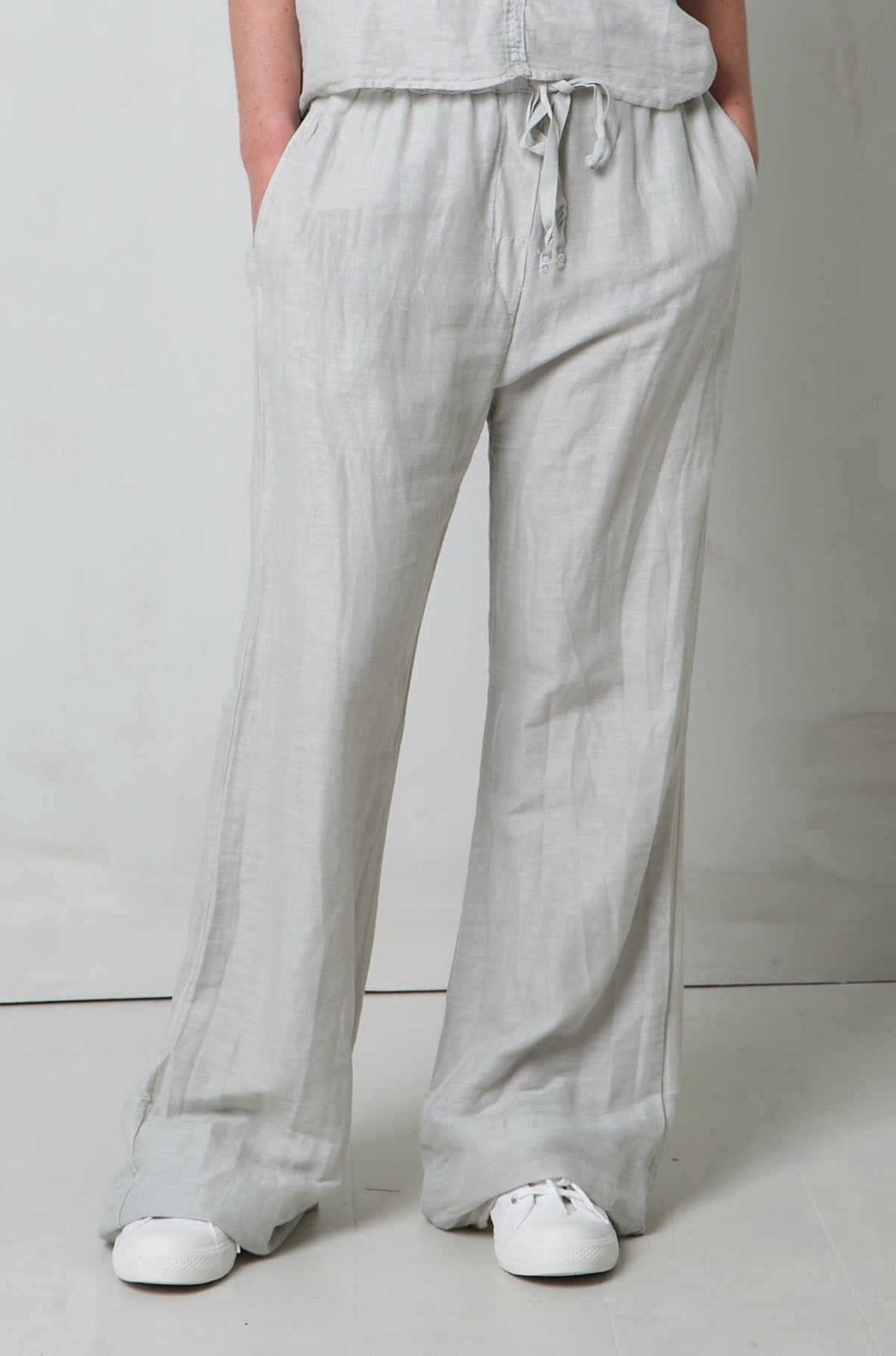 Breathable Linen Straight - Leg Pants