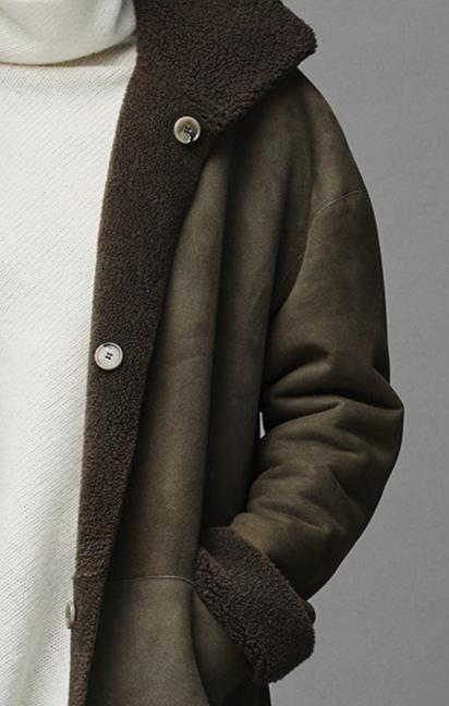 Double Sided Fleece Lined Mid Coat