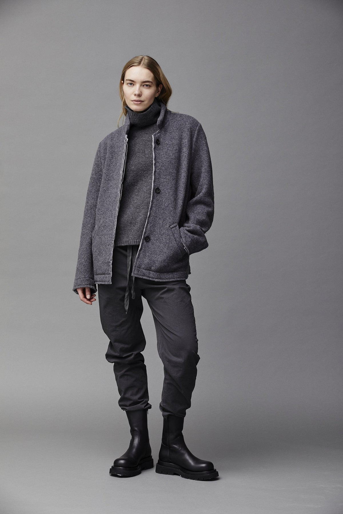 V-neck Sleeveless Cable Knit Vest
