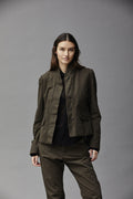 Vintage Workwear Style Distressed Denim Casual Jacket
