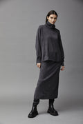 Dark Gray Lazy Style Knitted Set Dress