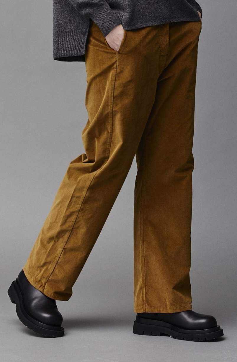 Comfortable Drapey Cotton Casual Pants
