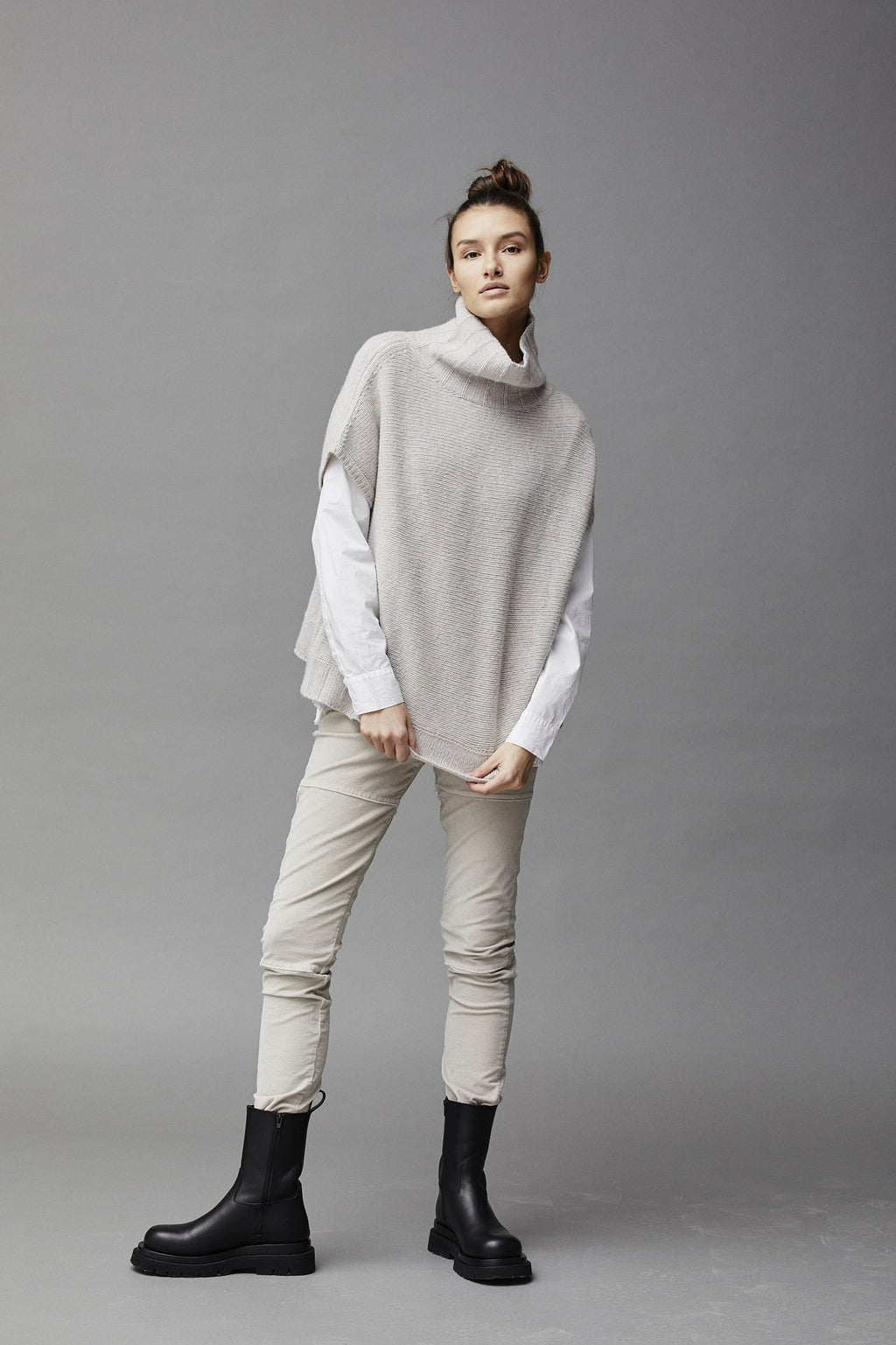 Slimming Beige Pencil Pants