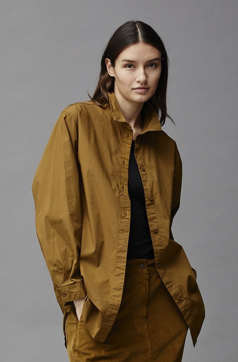 Retro Workwear Style Loose Long - Sleeved Shirt Jacket
