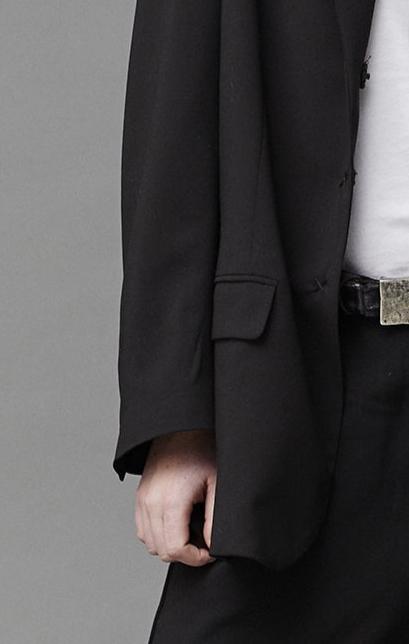 Classic Black Minimalist Blazer Jacket