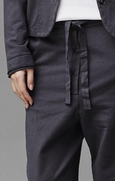 Black Casual Straight Leg Pants