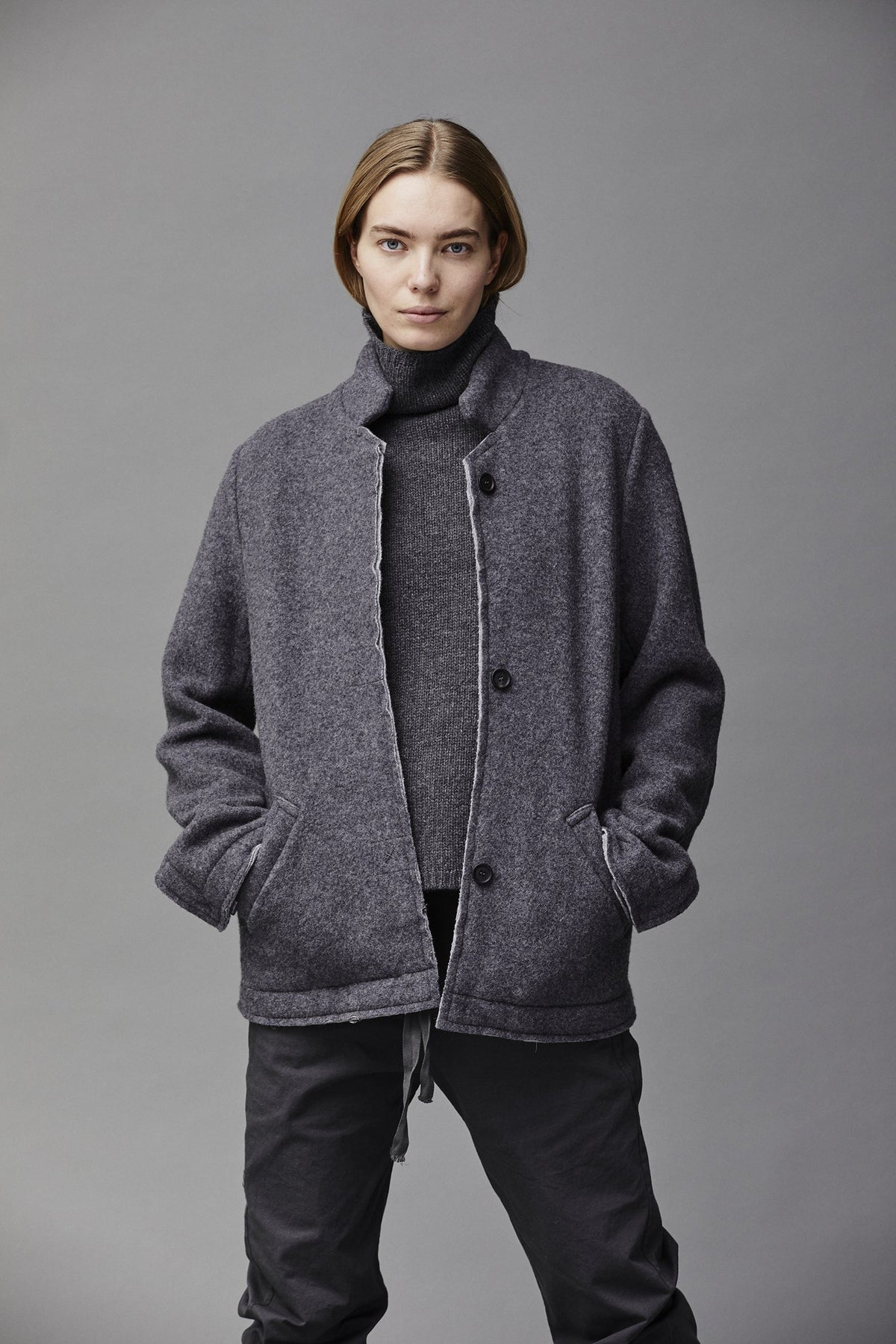 Simple Stand - Collar Fleece Warm Casual Jacket