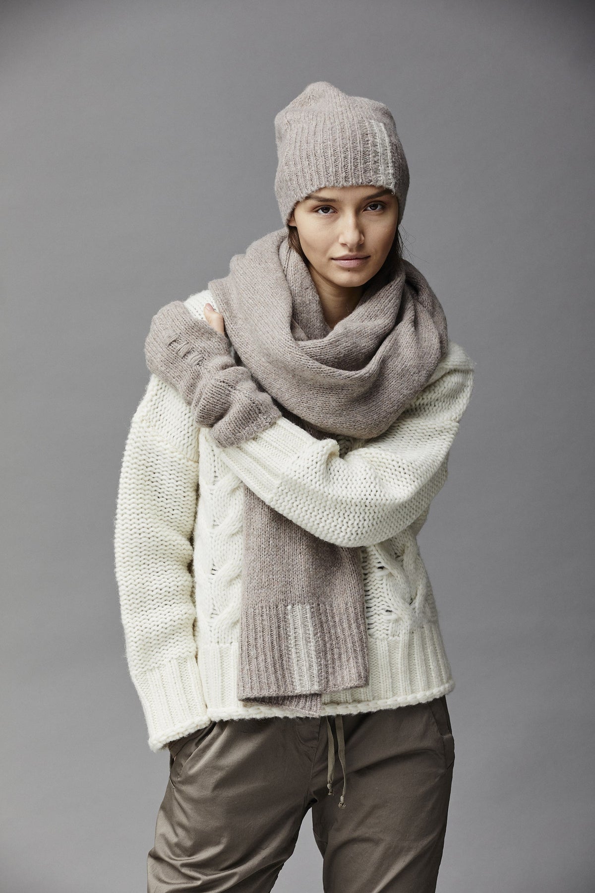 Winter Woolen Fingerless Warm Gloves
