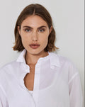 White Simple Casual Long - Sleeved Shirt