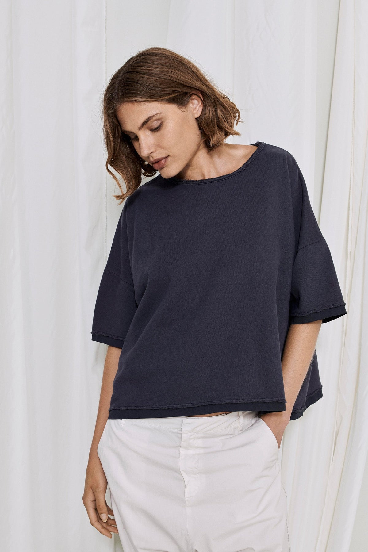Trendy White Slim-Fit Casual Pants