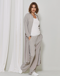 Side Slit Casual Wide-Leg Pants