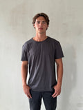Comfortable Black Short Sleeved Round Neck T-Shirt